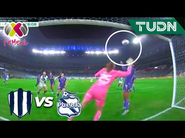 ¡TAJONAR hace una atajada ESPECTACULAR! | Rayadas 1-0 Puebla | Liga Mx Femenil - CL2024 J1 | TUDN