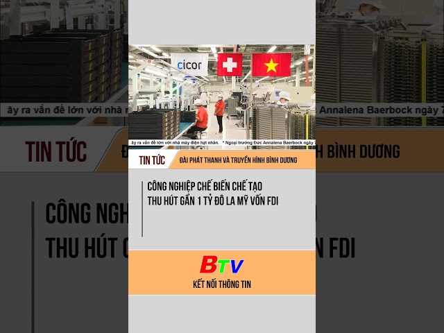 Công nghiệp chế biến, chế tạo thu hút gần 1 tỷ đô la Mỹ vốn FDI