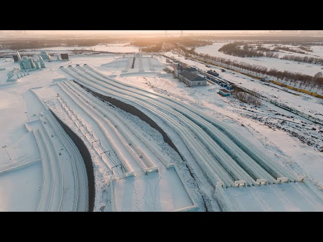 Live: Take the big slide in the Ice and Snow World with friends