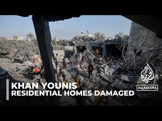 Destruction in Khan Younis: Residential homes among damaged structures