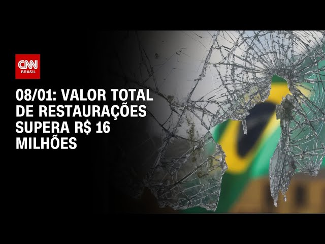 08/01: valor total de restaurações supera R$ 16 milhões | AGORA CNN