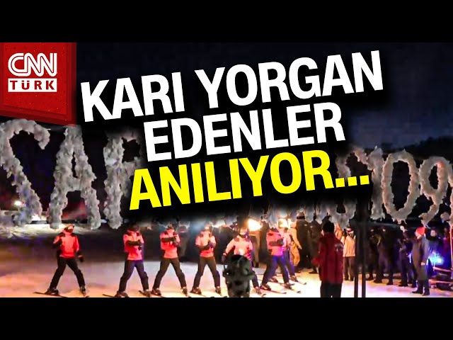 Sarıkamış Harekatı'nın 109. Yılı! Şehitler İçin Meşaleli Kayak Gösterisi Düzenleniyor #Haber