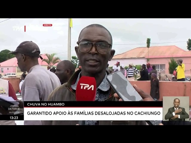 Chuva no Huambo - Garantido apoio às famílias desalojadas no Cachiungo