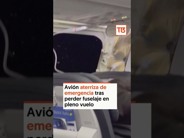 Avión aterriza de emergencia tras perder parte de su fuselaje en pleno vuelo