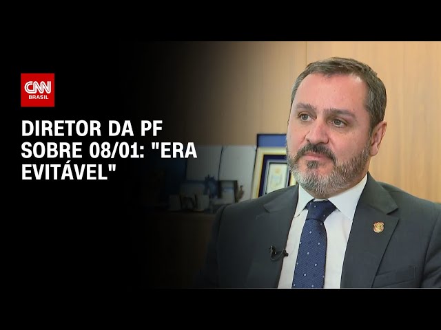 "Era evitável", diz diretor da PF sobre 08/01 | AGORA CNN