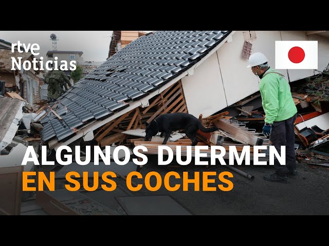 JAPÓN: La LLUVIA y las RÉPLICAS COMPLICAN las TAREAS de RESCATE tras el TERREMOTO | RTVE Noticias