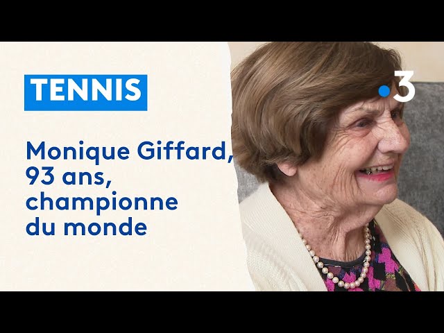 Tennis : Monique Giffard, 93 ans, championne du monde, médaille de bronze