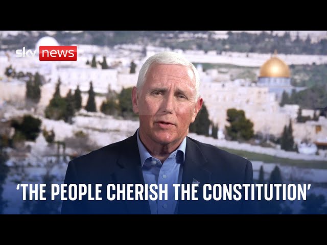 Former US Vice President confident the constitution will hold during 2024 presidential elections