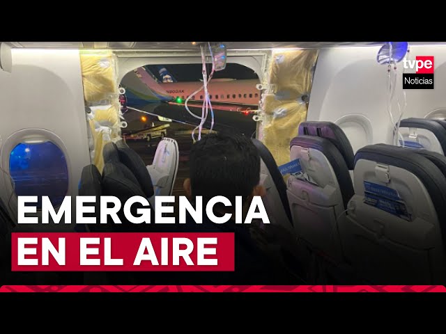 EE.UU.: estalla puerta de emergencia de avión durante vuelo