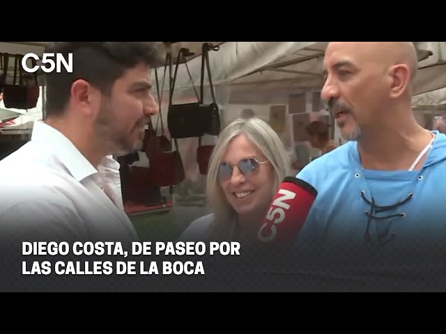 El SHOW de DIEGO COSTA: de PASEO por las CALLES de LA BOCA