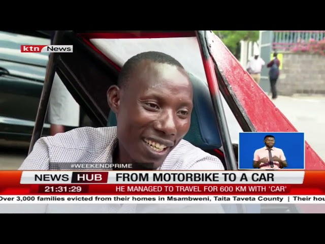 Innovator builds car from motorbike