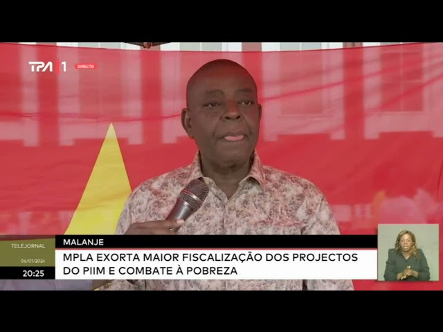 Malanje - MPLA  exorta maior fiscalização dos projectos do PIIM e combate a poobreza