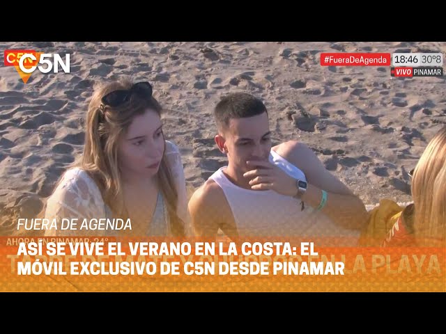 C5N en PINAMAR: tarde de MATES y CHURROS en la PLAYA