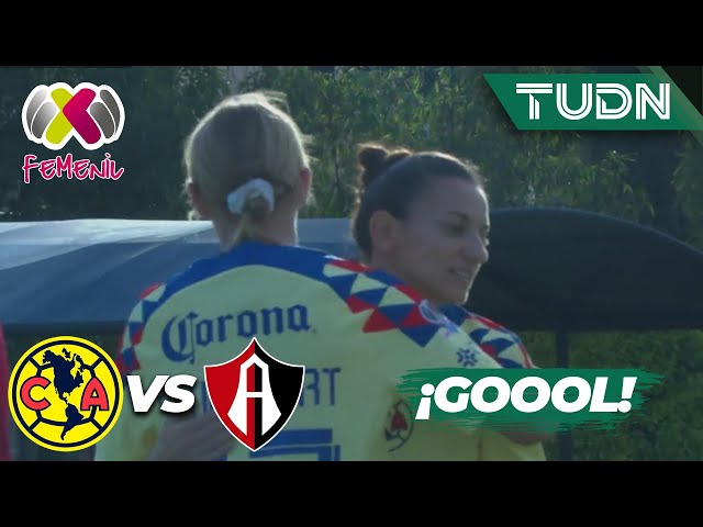 ¡AMÉRICA NO PERDONA! Luebbert impacta de cabeza | América 2-0 Atlas | Liga Mx Femenil - CL2024 J1