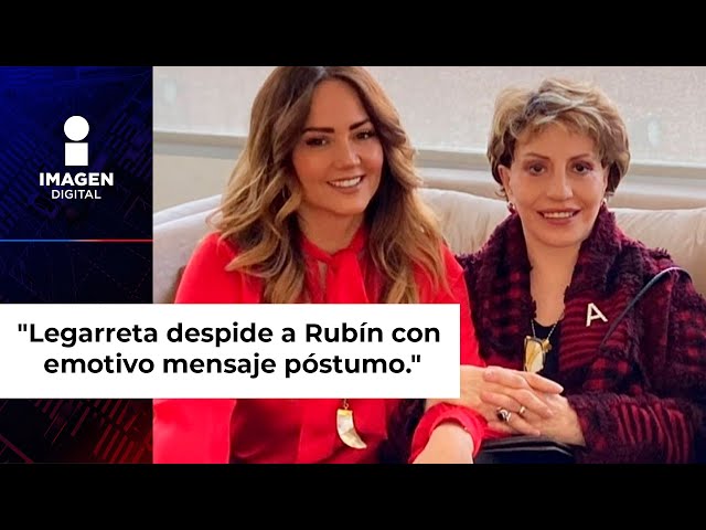 Andrea Legarreta se despide de Amparo Rubín con un emotivo mensaje tras su muerte