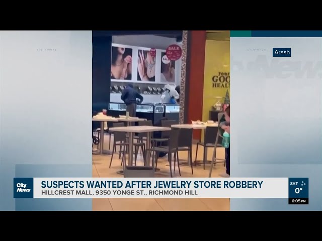 Suspects wanted after jewelry store robbery