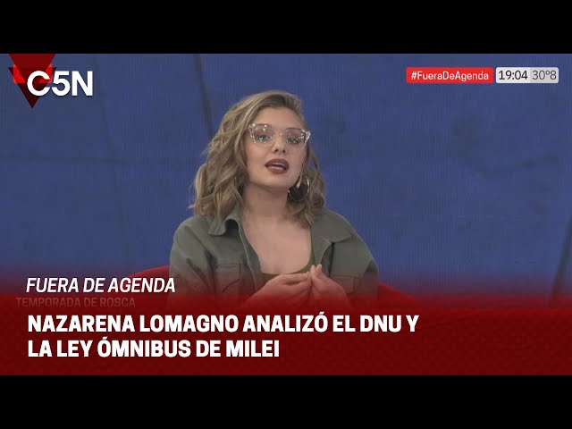 NAZARENA LOMAGNO en FUERA DE AGENDA