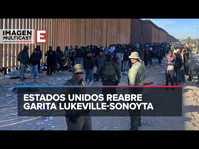 Llegan cientos de migrantes a la frontera de Arizona para cruzar a EU