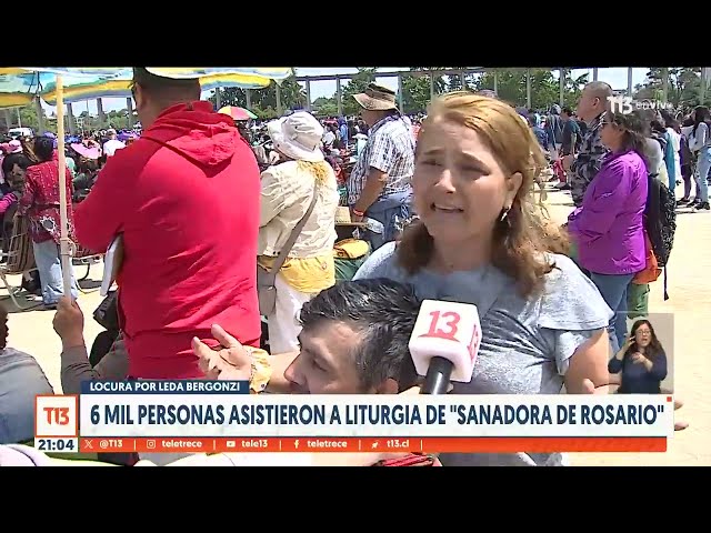 6 mil personas asistieron a liturgia de "Sanadora de Rosario"