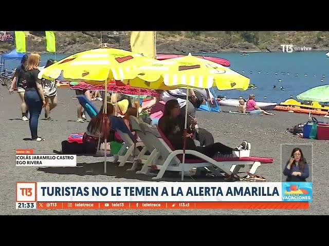 Turistas no le temen a la Alerta Amarilla en Pucón