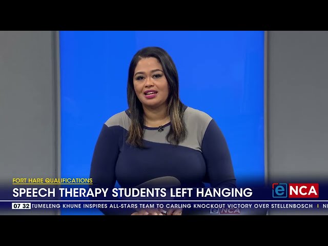 Speech Therapy students left hanging