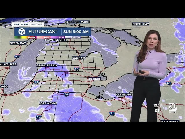 Your metro Detroit forecast: Light snow expected Sunday