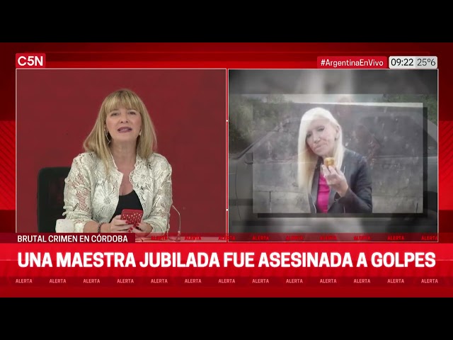 FEMICIDIO en CÓRDOBA: una MAESTRA jubilada fue asesinada y DETUVIERON a su hijo