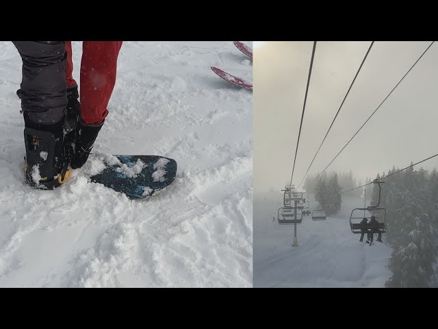 Snowboarders and skiers finally get to enjoy some powder