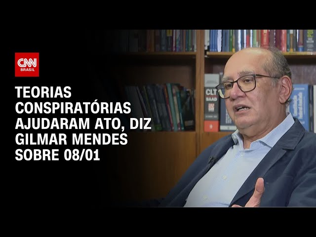 Teorias conspiratórias ajudaram ato, diz Gilmar Mendes sobre 08/01 | AGORA CNN