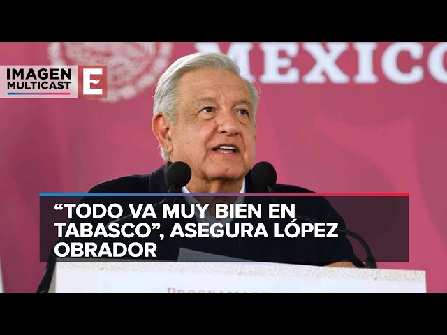 López Obrador reacciona a los hechos ocurridos en Tabasco; ‘todo muy bien’