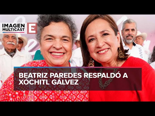 Beatriz Paredes acompaña a Xóchitl Gálvez en acto de la CNC