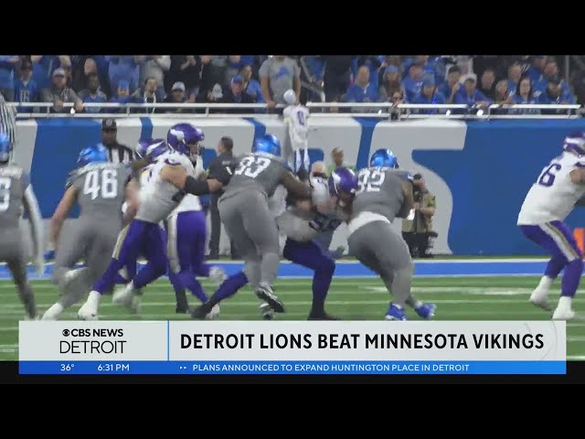 Detroit Lions beat Minnesota Vikings