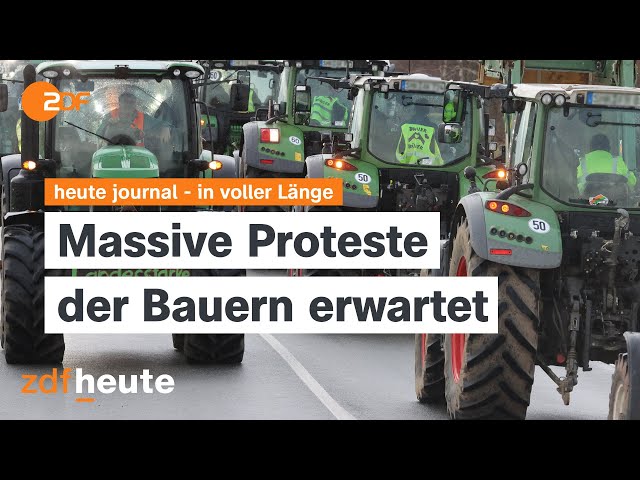 heute journal vom 07.01.2024 Proteste der Bauern, Tunnel der Hamas, Gedenken an Kant