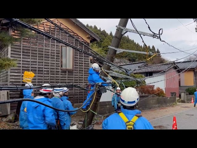 Power, telecom services still disrupted in Japan's quake-hit region