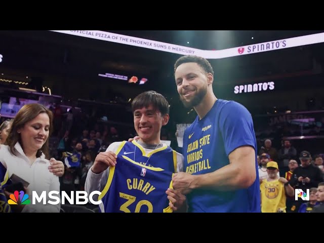 Arizona high school student who made inspiring half-court shot meets NBA star Steph Curry