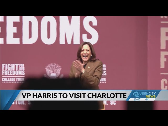 VP Kamala Harris to visit Charlotte