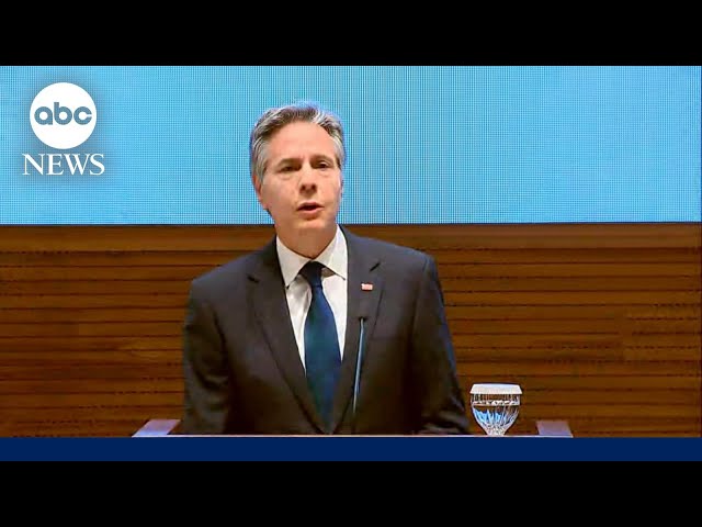 Secretary of State Blinken on diplomatic mission in Middle East