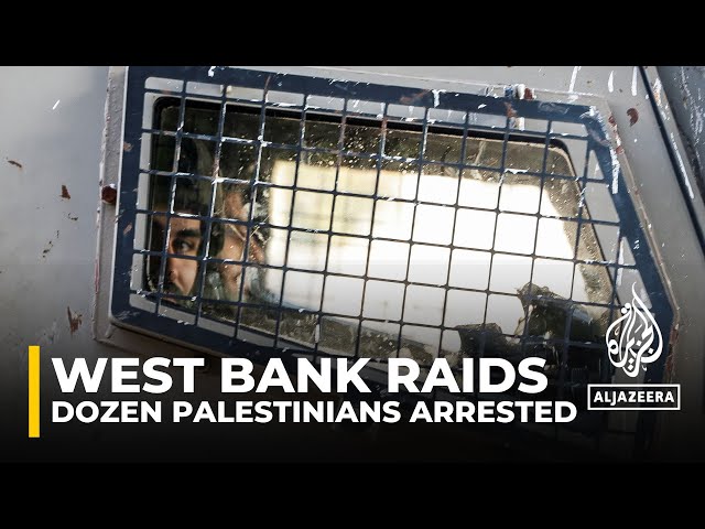 Israeli forces arrest 13 Palestinians during overnight raids in the occupied West Bank