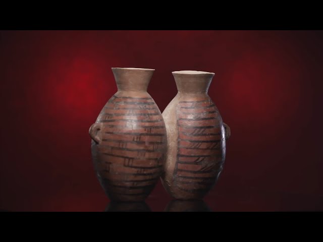 5,000-year-old painted pottery twin pot: design wisdom of ancient Chinese