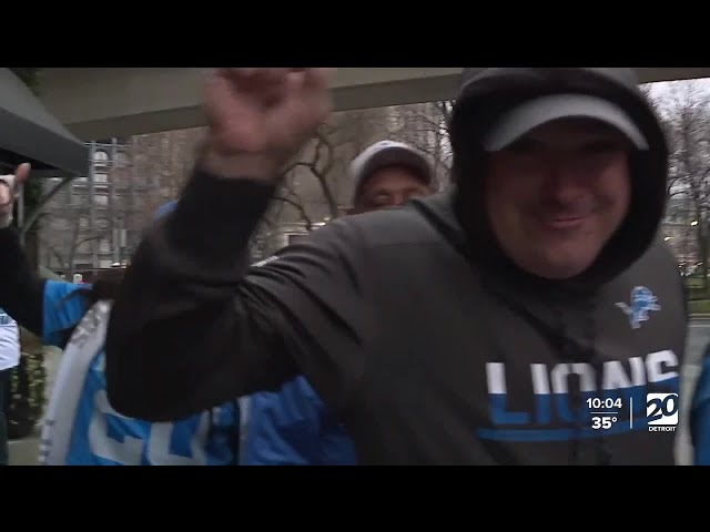 Lions fans excited for playoff game against L.A. Rams