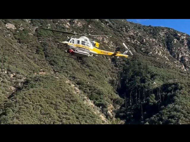 Woman trapped in car for days down Mount Baldy cliff