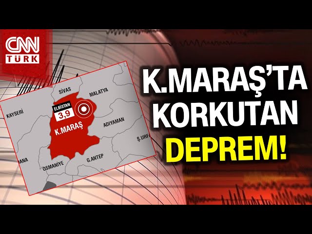 AFAD Duyurdu... Kahramanmaraş'ta 3.9 Büyüklüğünde Deprem! #Haber