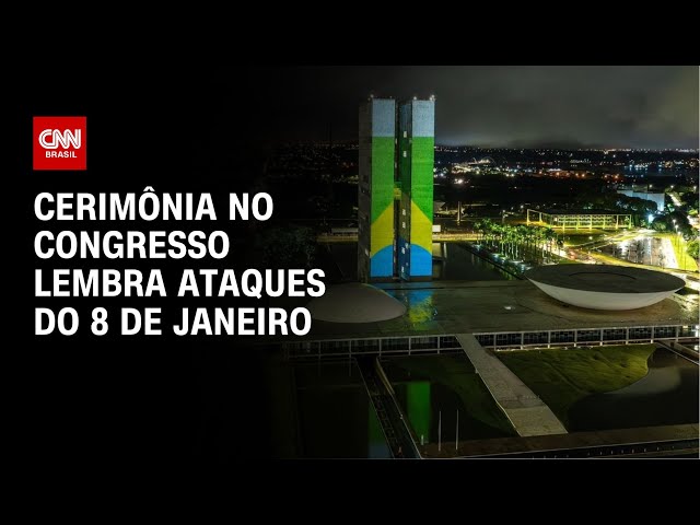 Cerimônia no Congresso lembra ataques do 8 de Janeiro | CNN NOVO DIA