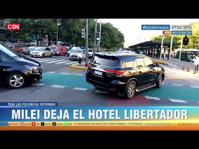 JAVIER MILEI deja el HOTEL y SE MUDARÁ a la QUINTA de OLIVOS