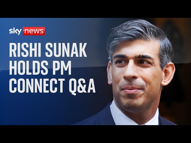 Rishi Sunak holds a PM Connect Q&A