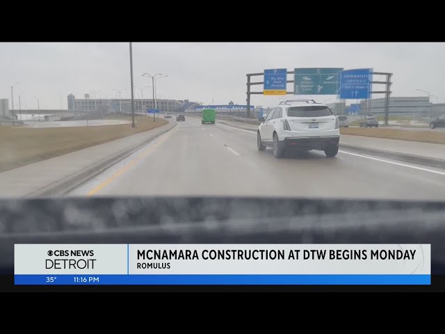 Taxi driver anticipates long delays, traffic jams with construction project at Detroit Metro Airport