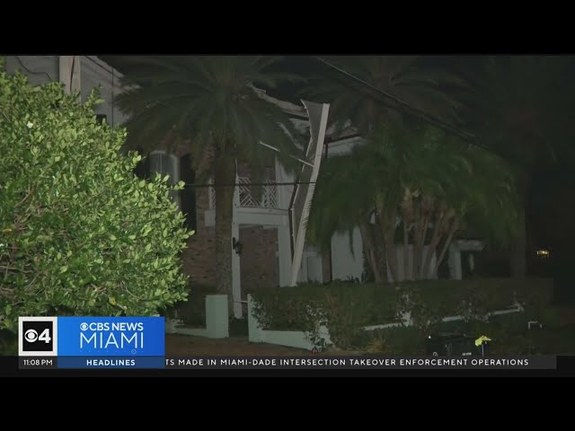 Some Fort Lauderdale residents spent Sunday cleaning up after a tornado touchdown on Saturday