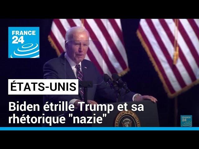 Biden étrille Trump et sa rhétorique "nazie" dans un grand discours de campagne • FRANCE 2