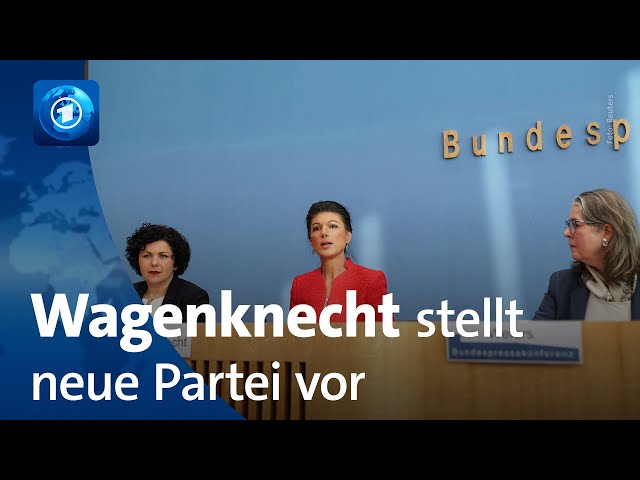 „Bündis Sahra Wagenknecht“ gegründet: Wagenknecht und Mohamed Ali als Co-Vorsitzende vorgestellt