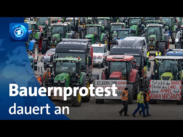 Bauernproteste dauern an und sorgen bundesweit für Störungen